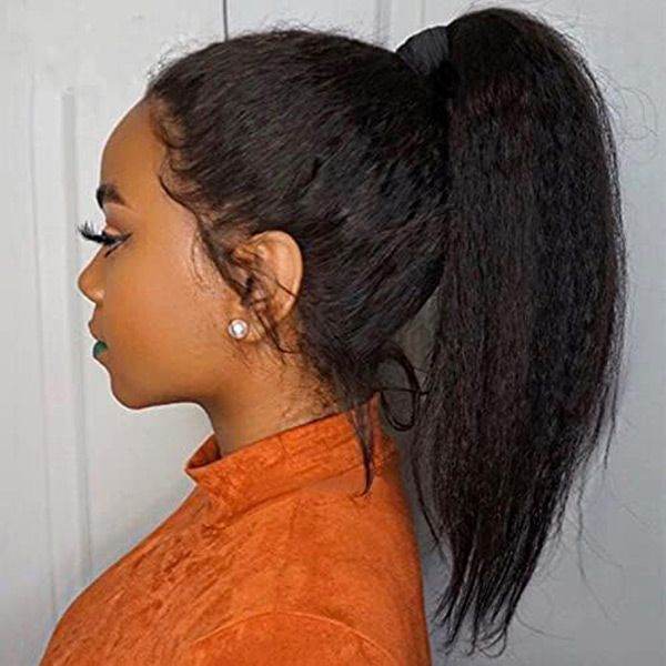 360 HD Lace Kinky Straight Wig – Glueless Brazilian Human Hair for Women - Majesty Wig