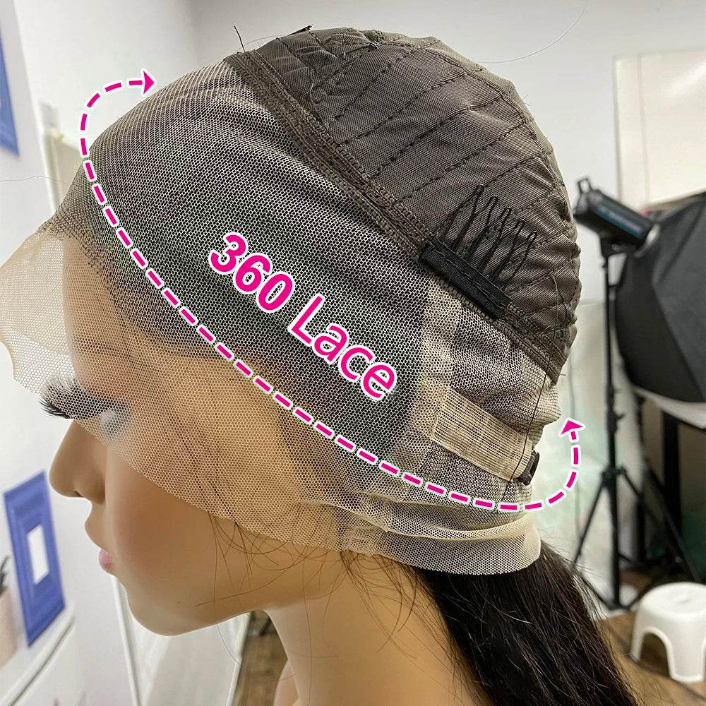 4C Kinky Edges 360 Lace Frontal Wig – Kinky Curly Human Hair, Pre-Plucked & Natural Look - Majesty Wig