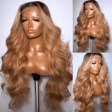 1B Blonde Ombre Body Wave Lace Front Wig – 13x4 Glueless Human Hair Wig for Women - Majesty Wig