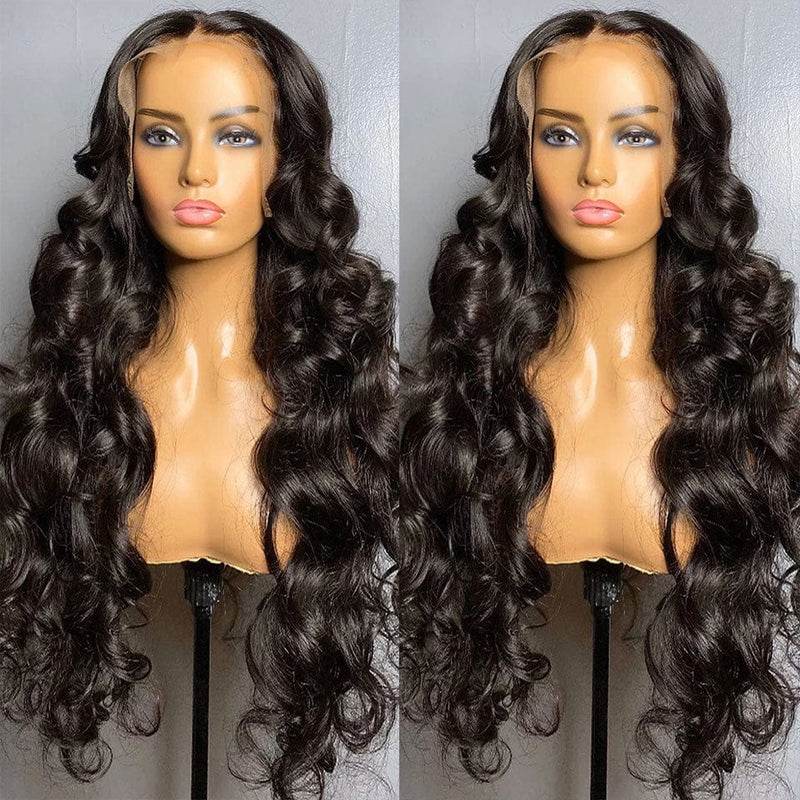 300% Density 3D Body Wave Lace Front Wig – 13x6 Glueless Human Hair, Pre-Plucked & Pre-Cut - Majesty Wig