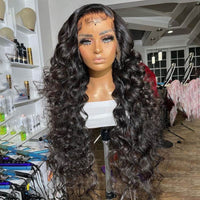 300% Density 3D Body Wave Lace Front Wig – 13x6 Glueless Human Hair, Pre-Plucked & Pre-Cut - Majesty Wig