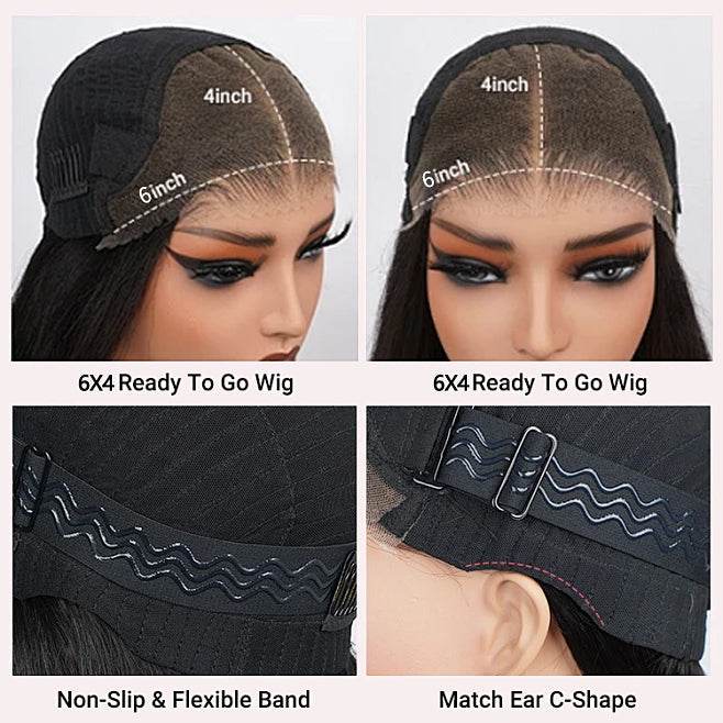 300% Density 3D Body Wave Lace Front Wig – 13x6 Glueless Human Hair, Pre-Plucked & Pre-Cut - Majesty Wig