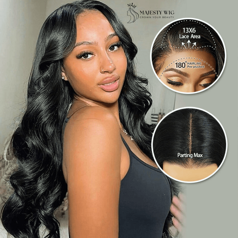 30 Inch 180% Density Body Wave HD Lace Frontal Wigs - Majesty Wig - Majesty Wig