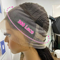 4C Kinky Edges 360 Lace Frontal Wig – Kinky Curly Human Hair, Pre-Plucked & Natural Look - Majesty Wig