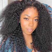 Afro Kinky Curly HD Lace Front Wig – Type 4C Edges, 13x4, 250% Density for Women - Majesty Wig