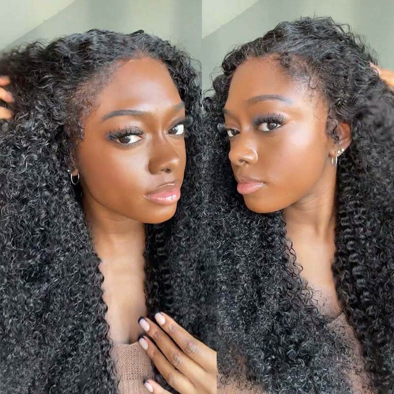 Afro Kinky Curly HD Lace Front Wig – Type 4C Edges, 13x4, 250% Density for Women - Majesty Wig