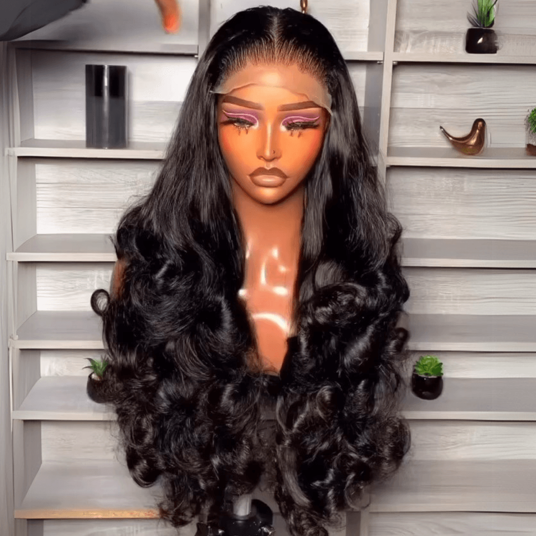 Body Wave 13x4 Lace Front Wig – 100% Raw Human Hair, 300% Density, Glueless Luxury Wig for Women - Majesty Wig
