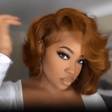 Ginger Orange Glueless Bob Wig – 13x4 Lace Front, Body Wave, Wear & Go Human Hair Wig for Women - Majesty Wig