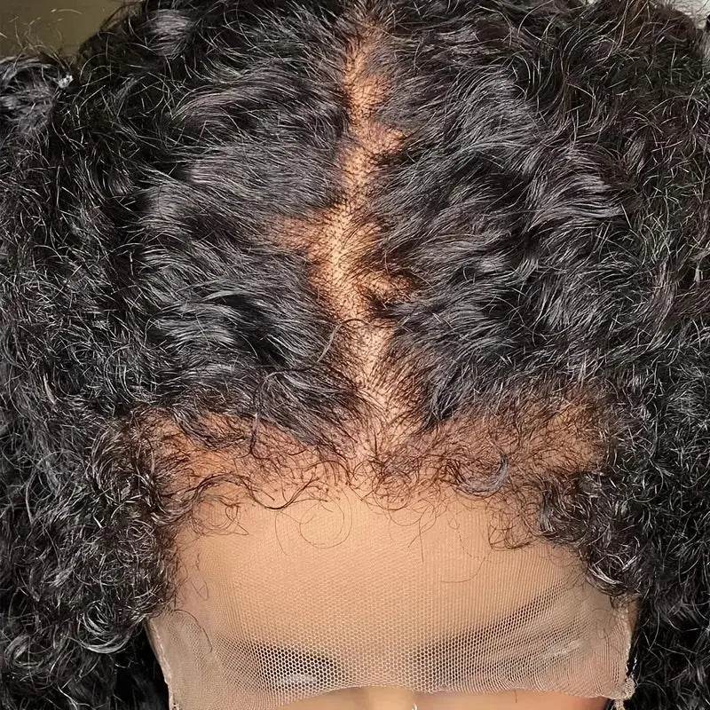 Kinky Edges Deep Wave Wig – 13x4 HD Lace Front with 4C Natural Hairline | Human Hair Wig for Women - Majesty Wig