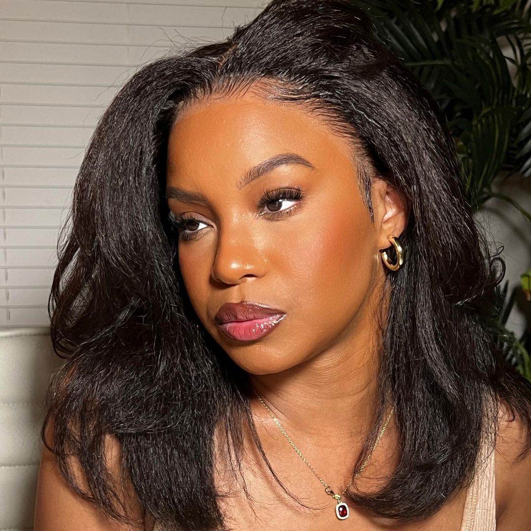 Kinky Straight Bob Wig – Short Layer Cut, 13x4 Lace Front, Glueless Wear & Go Human Hair Wig - Majesty Wig