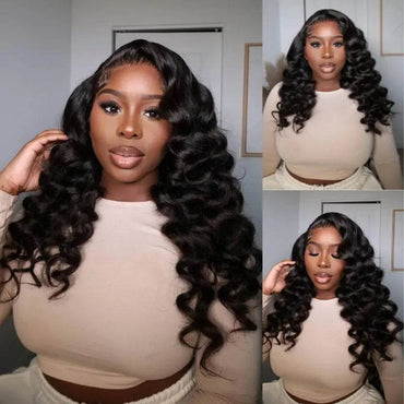 Loose Deep Wave Crimps Curls HD Lace Frontal Wig - Majesty Wig - Majesty Wig