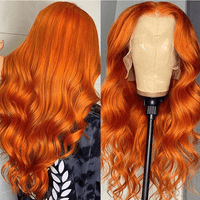 Orange Ginger Body Wave Wig – 13x4 HD Lace Front, Glueless & Pre-Plucked Human Hair Wig - Majesty Wig