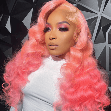 Pink Body Wave Wig – Glueless 13x4/6x4.5 HD Transparent Lace, Pre-Cut Human Hair Wig - Majesty Wig
