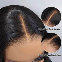 Pre-Bleached 13x6 HD Lace Front Wig – Straight Human Hair, 180% Density, Glueless & Transparent - Majesty Wig