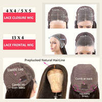 Straight Ash Blonde Balayage Wig – HD Lace Front Human Hair with Highlights - Majesty Wig
