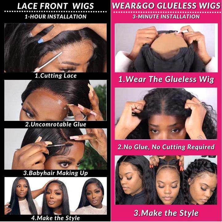 Wear & Go 180% Density 5x5 HD Lace Pre Cut Wigs - Majesty Wig - Majesty Wig