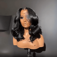 Wear & Go Body Wave Bob Wig – 13x4 Lace Front Glueless Human Hair, Pre-Plucked for Women - Majesty Wig