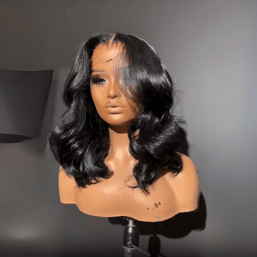Wear & Go Body Wave Bob Wig – 13x4 Lace Front Glueless Human Hair, Pre-Plucked for Women - Majesty Wig