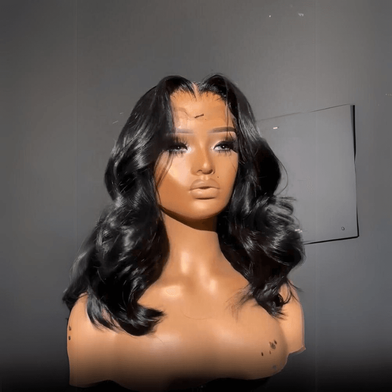 Wear & Go Body Wave Bob Wig – 13x4 Lace Front Glueless Human Hair, Pre-Plucked for Women - Majesty Wig