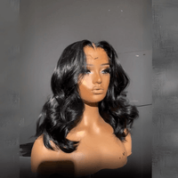 Wear & Go Body Wave Bob Wig – 13x4 Lace Front Glueless Human Hair, Pre-Plucked for Women - Majesty Wig